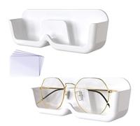 Bebochoi 2 Piezas Soporte para Gafas de Pared, Organizador de Gafas de Sol Montaje en Pared Soporte Gafas No Requiere Perforación, para Guardar Gafas Gafas de Sol