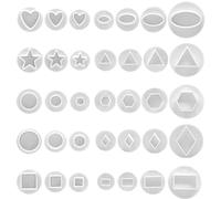 Bebochoi 35 Piezas Cortador Fondant Moldes, Juego de Cortadores de Émbolo para Fondant, Cortador Fondant Expulsor Moldes para Fondant, para Decorar Pasteles Fondant