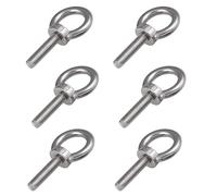 Bebochoi 6 Piezas M8*50 Cancamo, Anillos de Elevación Cancamo, Perno Ojo de Levantamiento de Rosca Macho in 304 Acero Inoxidable, para la Función de Fijar y Colgar Vallas, Toldos, Velas, Velas de Sol