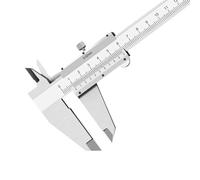 BeBosLook-calibrador Vernier de Metal acero al carbono, herramienta medición, regla profundidad, tornillo bloqueo 0-150/200/300mm