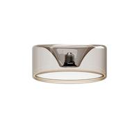 BeBulbs Bombilla anular LED Ghost Line G12 (E27, 6W, 1900K, 195×83 mm, cristal ahumado, regulable) - Filamento decorativo - Casquillo empotrable para un efecto elegante