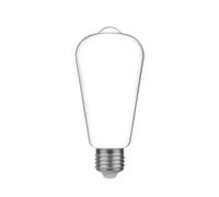 BeBulbs Bombilla LED Edison ST64 M03 (E27, 4W, 470 lm, 2700K, cristal opal blanco) - Luz cálida y difusa - Ahorro de energía con tecnología LED