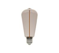 BeBulbs Bombilla LED Edison ST64 Magnetic Deco (E27, 2,2 W, 60 lm, 1800 K, cristal ahumado) - Filamento magnético móvil - Efecto de iluminación decorativo e interactivo