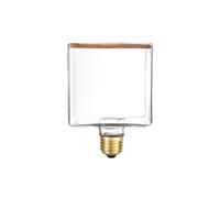 BeBulbs Bombilla LED transparente Ghost Line CRI 90 Cubetto 4,5 W 300 Lm E27 2200 K Regulable - G04