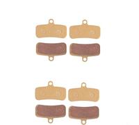 Bebykilemi 4 pares de pastillas de freno de disco dorado de metal completo compatibles con Shimano D03S D02S Saint BR-M810 XT M8020 M8100 M8000 SLX M7100 M6100 M5100 XTR