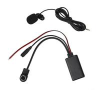 Bebykilemi Adaptador de cable de audio AUX 5.0 con micrófono manos libres, adaptador de audio para coche compatible con modelos estéreo Alpine incluyendo IDA-X100