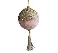 Bebykilemi Adornos festivos de globos de Navidad, estilo linterna de globo de aire caliente, decoración navideña para árboles y regalos en rojo o rosa (rosa)