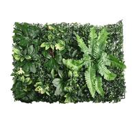 Bebykilemi Alfombra verde de césped artificial, plantas artificiales, decoración de pared para interiores y exteriores, decoración de pared para el hogar, sala de estar, jardín, patio, tienda (#2)