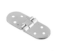 Bebykilemi Bisagra plegable empotrada para armario, mesa y puerta, bisagra oculta de aleación de zinc autoportante, 80 x 30 mm, 2,2 mm de grosor, apertura de 4 mm, plata/dorado (plata)