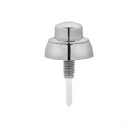 Bebykilemi Botón de inodoro fácil para Siamp, botón de inodoro de descarga simple para botón de tanque de agua ABS cromado plateado Optima 49, reemplazo del mecanismo de descarga de inodoro (B)