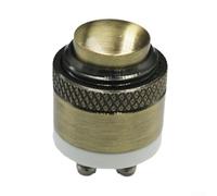 Bebykilemi Botón de timbre redondo de latón de 16 mm, interruptor momentáneo, botón de control de metal impermeable con contactos plateados chapados en oro para el hogar, oficina, al aire libre, 36 V