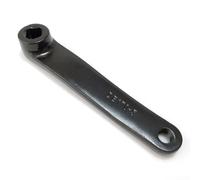 Bebykilemi Brazo de manivela de hierro de 170 mm con ajuste cónico cuadrado y rosca de pedal 9/16, compatible con la mayoría de bicicletas de ejercicio (derecha)