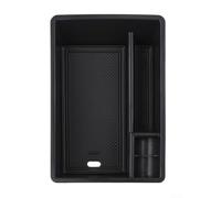 Bebykilemi Caja de almacenamiento para reposabrazos | para Q3 F3 Sportback 2019-2023 | Bandeja organizadora de consola central de plástico negro | Pieza de repuesto para guantera interior del coche