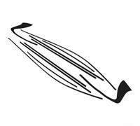 Bebykilemi Calcomanías cromadas para molduras de ventana, estilo opaco, para Infiniti Q50 Q50S 2014 2024, vinilo resistente a los arañazos, cubierta lateral