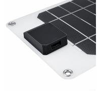 Bebykilemi Cargador portátil de panel solar de 6 W, salida USB de 5 V, batería externa de silicona monocristalina para dispositivos móviles, cámara GPS, viajes al aire libre, camping (blanco)