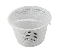 Bebykilemi Cesta de skimmer, cestas de skimmer de piscina para modelos SP1070 SP1082, sistema de mango de bloqueo con parte inferior pesada y mango (L blanco)