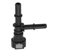 Bebykilemi Conector rápido de línea de combustible de nailon de 9,49 mm, montaje sin herramientas para sistemas de fluido, botón de sellado seguro, fácil extracción
