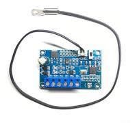 Bebykilemi DC 12 V 24 V automático para PWM PC CPU ventilador control de temperatura controlador de velocidad, controlador automático de velocidad del ventilador con indicador LED 4A