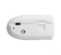 Bebykilemi Detector de alarma con sensor de movimiento para exteriores con doble tecnología PIR para seguridad del hogar, tiendas y edificios de oficinas, blanco, 114 x 60 x 50 mm (con soporte)