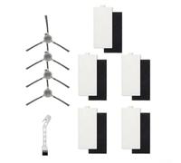 Bebykilemi FOR Lefant - Juego de cepillos laterales de filtro de repuesto compatible con robot aspirador M1 M2 Pro, accesorios que incluyen 5 filtros, 4 cepillos laterales, 1 herramienta de limpieza