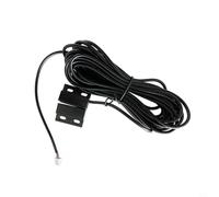 Bebykilemi Interruptor de sensor de puerta con cable de 5 m con imán NdFeB para garaje, persiana enrollable y detección de apertura de puerta de hierro, salida normalmente cerrada, color negro