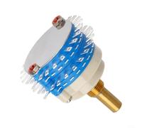 Bebykilemi Interruptor giratorio, control de volumen de audio, interruptores rotatorios, 2 polos, 24 pasos, 2 x 24, interruptor giratorio para ajuste de señal de audio, diámetro de 37 mm