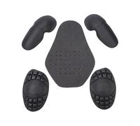 Bebykilemi Juego de 5 protectores de inserción de armadura de hombro para motocicleta, material EVA para absorción de golpes, protección resistente al desgaste para hombro y codo