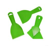 Bebykilemi Juego de raspadores flexibles, con espátula, raspador con muescas, espátula de esquina, mango ergonómico PP/ABS para quitar papel pintado de pintura, reparación del hogar