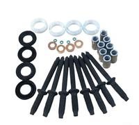 Bebykilemi Kit de junta tórica de arandela de sello de inyector 3M5Q9R524AA para 308 407 para 206 307 207 para socio para experto 1.6 HDI Pieza de repuesto directo Juego de juntas de plástico