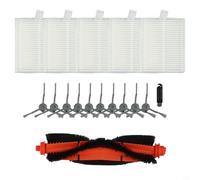 Bebykilemi Kit de repuesto de cepillo lateral principal y filtro de aspiradora compatible con accesorios de aspiradora robot Lubluelu y V8 Pro, repuesto de cepillo principal de nailon, esquina (B)
