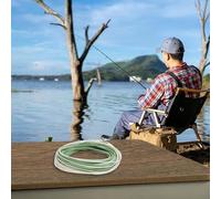 Bebykilemi Línea de pesca con mosca para agua salada de 100 pies, línea principal de nailon flotante WF6F WF7F WF8F WF9F WF10F línea de pesca de cabeza corta para pesca con mosca en agua salada, verde