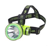 Bebykilemi Linterna de buceo subacuática IPX8, impermeable, alcance de 350 m, luz de buceo, haz ancho, pesca nocturna, sumergible, negro y verde (Q902)