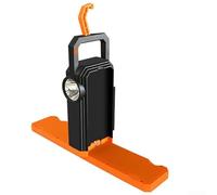 Bebykilemi Linterna de trabajo LED portátil para camping, carga solar, recargable por USB, linterna colgante, multimodo, impermeable, batería de 1500 mAh (naranja)