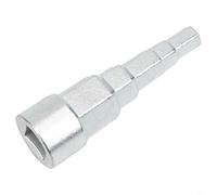 Bebykilemi Llave de trinquete para válvula de radiador de 1/2 pulgada, llave de acero al cromo vanadio para válvulas de radiador, termostatos, accesorios de drenaje, 85 mm G1/2, color plateado