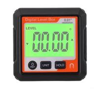 Bebykilemi Medidor de ángulo de nivel digital, inclinómetro del transportador del indicador con la base magnética de la exhibición del LCD para la ingeniería de la construcción de la carpintería (C)