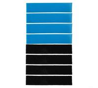 Bebykilemi Paquete de 8 filtros de aire acondicionado Mitsubishi Electric MAC-2330FT-E MAC-3000FT-E, juego de repuesto con filtros enzimáticos y desodorizantes, color negro y azul
