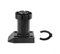 Bebykilemi Pies ajustables para gabinete, 10 unidades, patas de gabinete de cocina de polipropileno negro con hebilla, altura ajustable de 2 cm para nivelación de muebles, compatible con (10 cm)