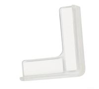 Bebykilemi Protectores de esquina de silicona suave para bordes de muebles, transparentes para protectores de bordes para mesas y electrodomésticos, paquete de 4, 44 x 44 mm, para una fácil