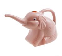Bebykilemi Regadera en forma de elefante para riego de plantas de jardín, capacidad de 2 L, herramienta de jardinería al aire libre de plástico PP con bonito diseño sentado, ligera y ergonómica (rosa)