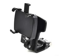 Bebykilemi Soporte giratorio de 360 grados para el salpicadero del coche, soporte de clip para teléfono celular, GPS, base curvada, almohadilla antideslizante, operación con una sola mano, color negro