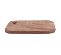 Bebykilemi Tabla de cortar de madera de nogal portátil para cocinar al aire libre, barbacoa, picnic, preparación de alimentos, utensilios de cocina ligeros de viaje con agujero para colgar (S (15.5 x