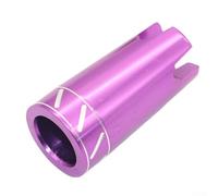 Bebykilemi Tapa de cardán de cola cruzada para caña de pescar en barco, arrastre, protector de extremo de caña de metal para agua salada, piezas de construcción de poste de alta mar, 27 mm de diámetro
