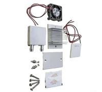 Bebykilemi TEC1-12706 Kit de módulo de enfriamiento termoeléctrico Peltier semiconductor con bloque de agua Base de ventilador DC 12V controlador de temperatura para proyectos electrónicos DIY