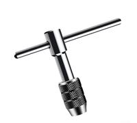 Bebykilemi Tipo T ajustable llave de rosca manual titular del grifo, herramienta de rosca de acero al carbono, para el equipo de taller (M6-M12)