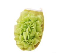 Bebykilemi Toalla de baño exfoliante de rayón para ducha y exfoliante corporal, elimina la piel muerta y la suciedad, diseño de secado rápido con lazo para colgar, crea una rica espuma (verde)