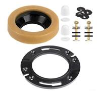 Bebykilemi Tornillos de fijación de brida de inodoro y cera para kit de sellado de anillo para instalación de inodoro, construcción de ABS y acero al carbono, para una fácil instalación, compatible