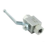Bebykilemi Válvula de bola hidráulica de alta presión manual de 2 vías G1/4 G3/8 G1/2 G3/4 G1 BSP-Thread 500 Bar Válvula de presión de trabajo (G1/2)