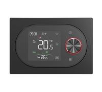BECA BHT-9000GALW Termostato Smart WiFi para calefacción de agua, 5A para válvulas/actuadores, mando LED, programación, Tuya Smart/Smart Life, Alexa/Google - Expert4House Edition (negro)
