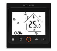 BecaSmart Series 002 Termostato Inteligente Wi-Fi 3A Pantalla Táctil LCD Calentamiento de Caldera Control de Programación Inteligente con Conexión WiFi (Calentador de Calderas, Negro)