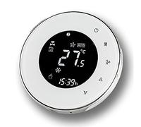 BecaSmart Series 6000 Termostato Inteligente Wi-Fi para Aire Acondicionado 4 Fan Coil Control inalámbrico (Cuatro Tubos, Blanco - WiFi)